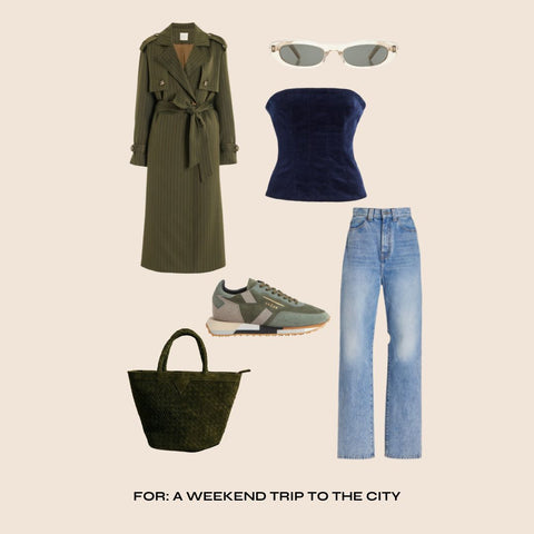 Outfit for a weekend trip to the city