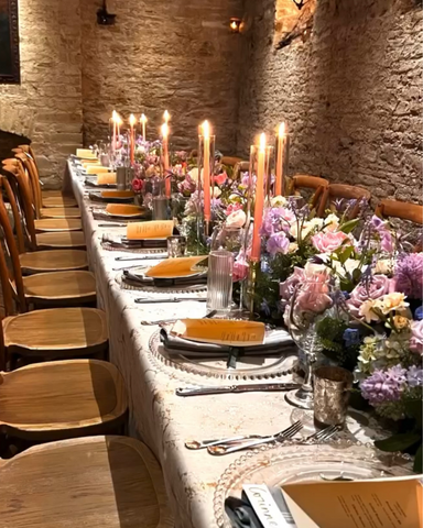 Tablescape at Lulu's in Round Top