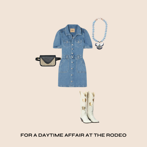 Rodeo Outfit Paired with the Tribeca Bag