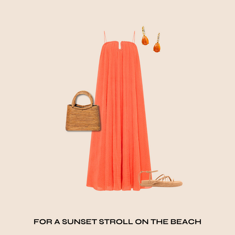 image of outfit for a sunset stroll on the beach