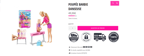 Poupée barbie danceuse