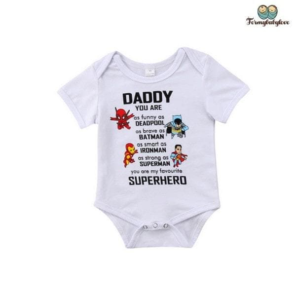 Body Bebe Garcon Papa Tu Es Mon Super Heros Formybabylove