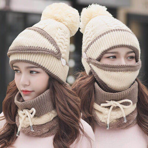 3 Pcs/set Winter  Fur Hat