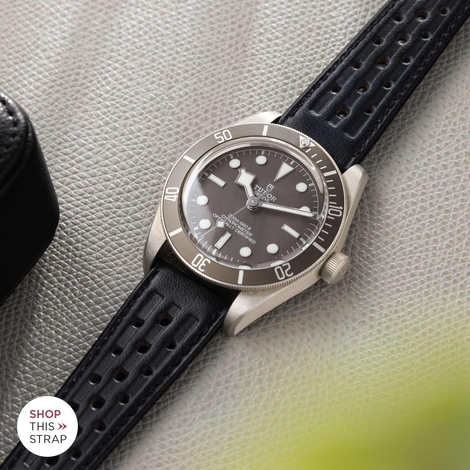 Bulang and Sons_Strap Guide_Tudor Black Bay Fifty Eight 925 Silver_Racing Black Speedy Watch Strap