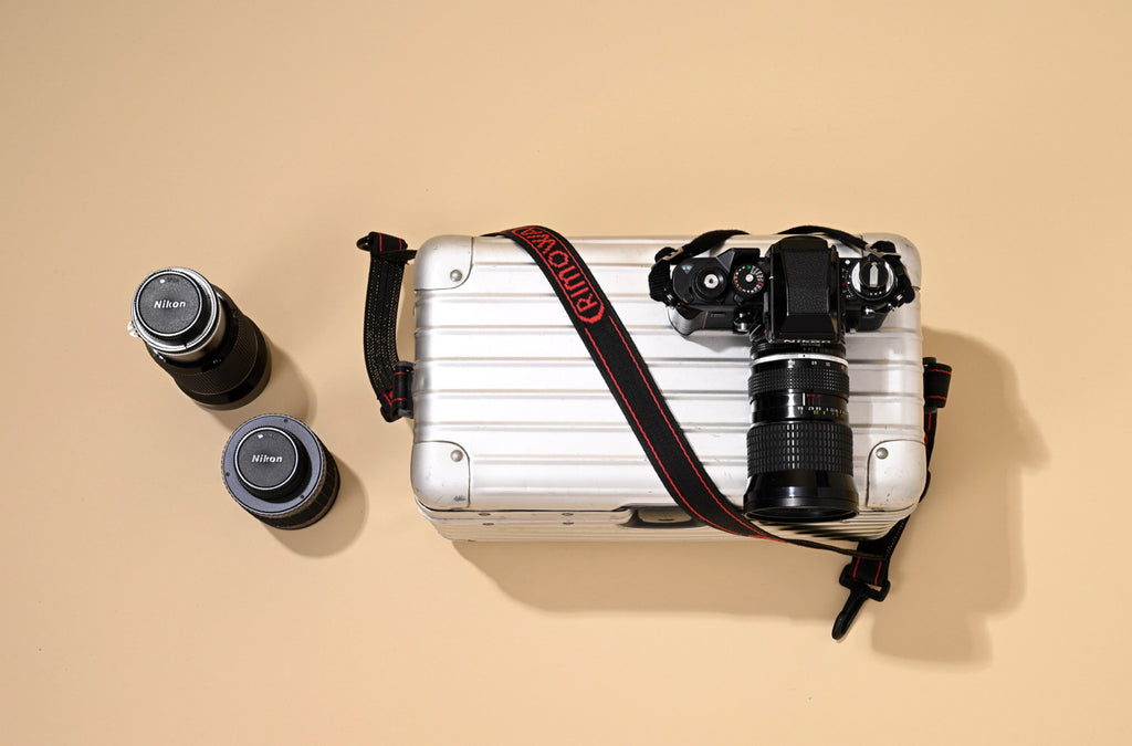 Vintage Rimowa Camera case with Nikon F3