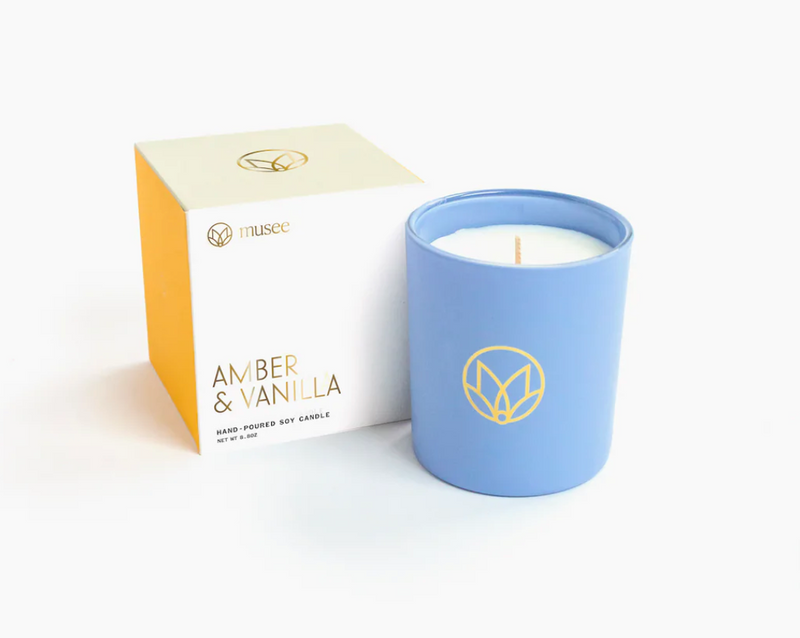 Amber & Vanilla Soy Candle