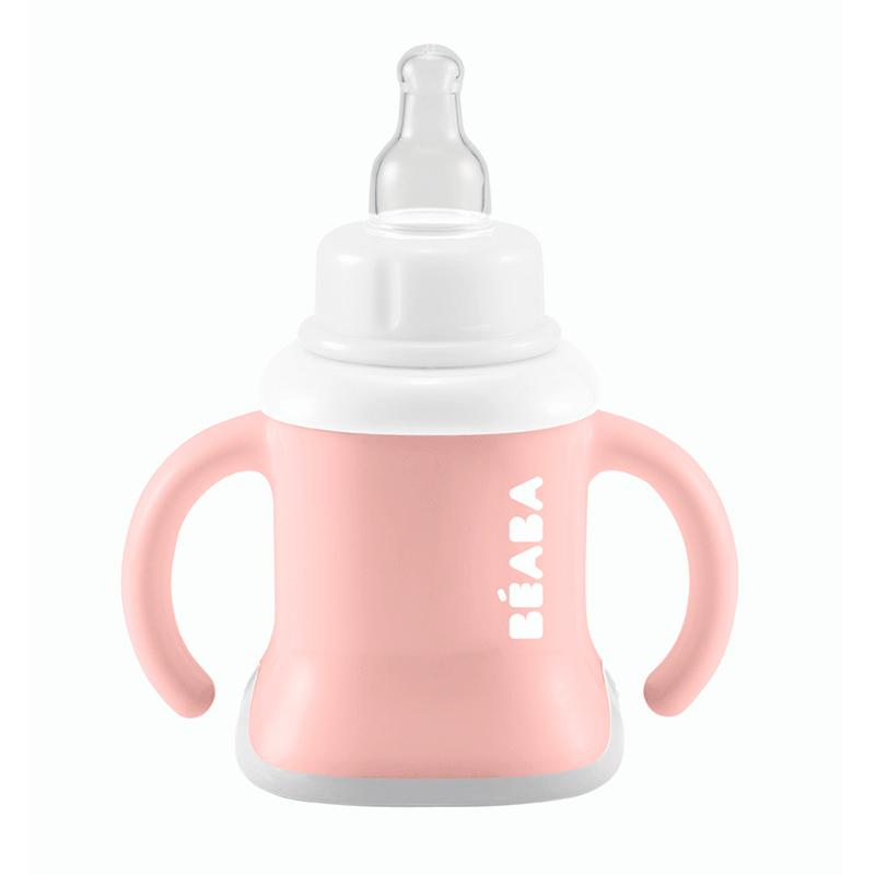 Twistshake 360 Cup Vaso Antiderrames Entrenamiento con Asas Bébé 230 ml,  Borde a Prueba de Derrames de 360°, Ergonómicas Vasos con Boquilla, Taza de