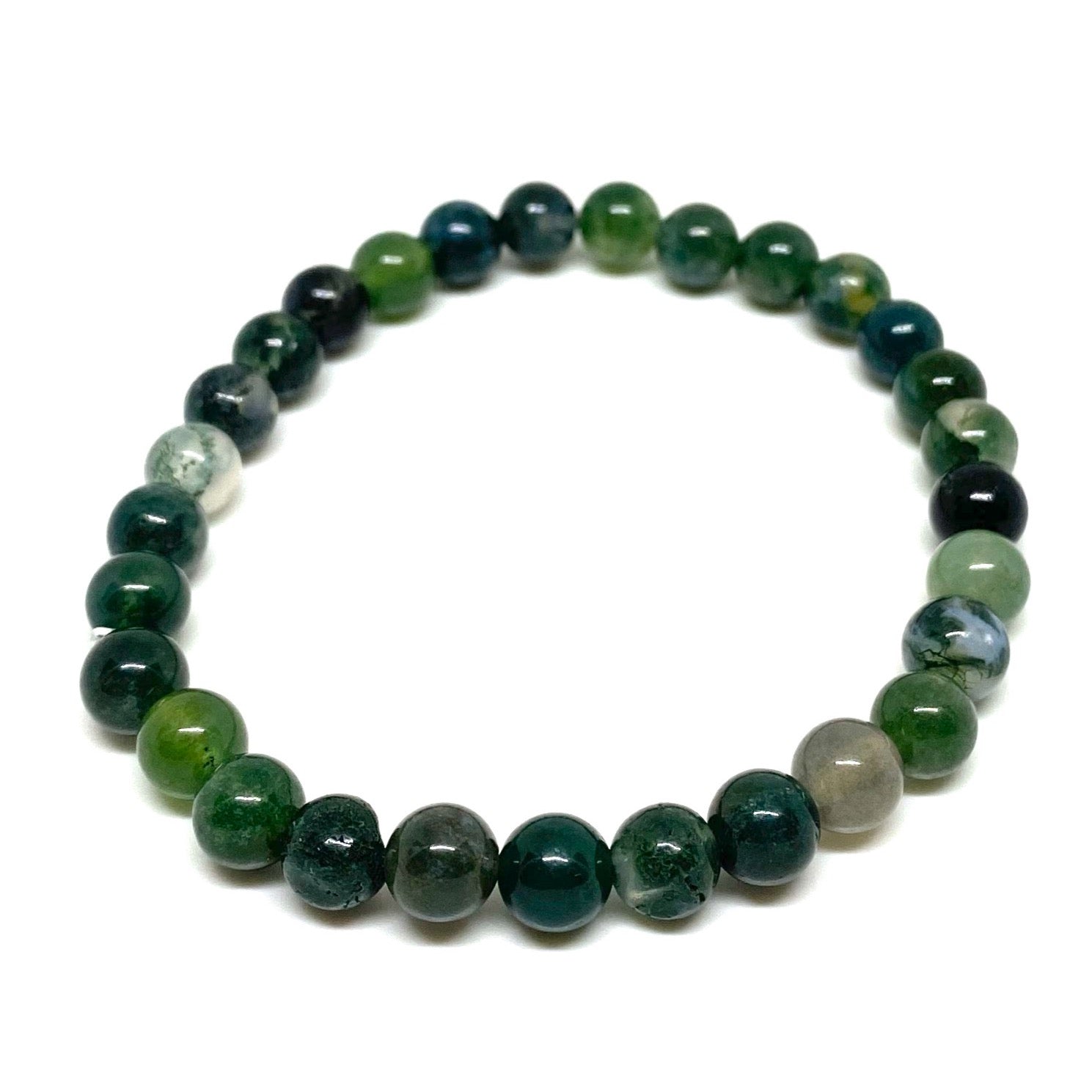 Green Moss Agate Bracelet – The Mind's Eye II