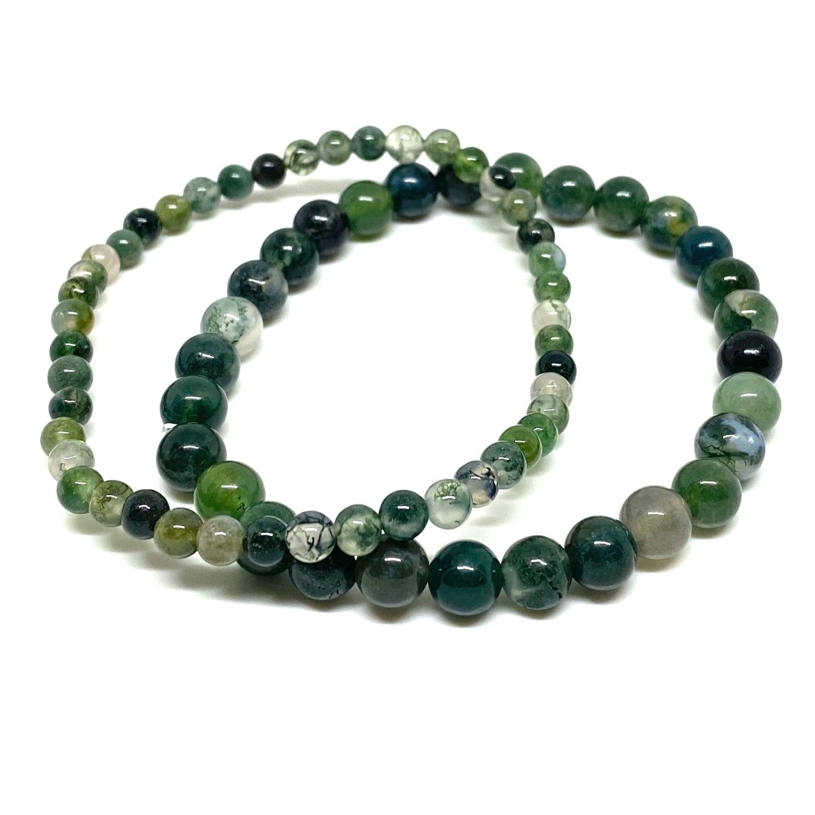 Green Moss Agate Bracelet – The Mind's Eye II