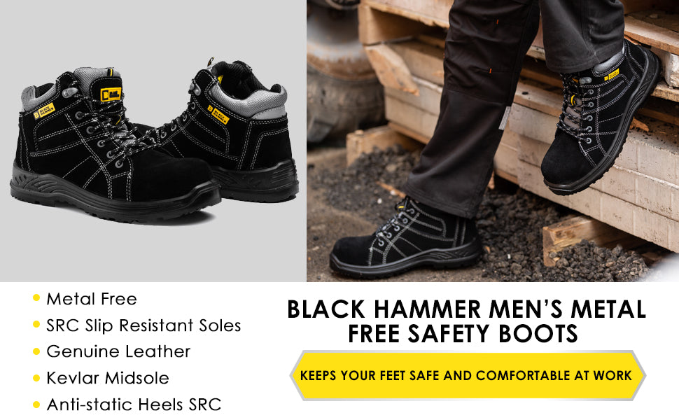 Men's non metallic safety boots