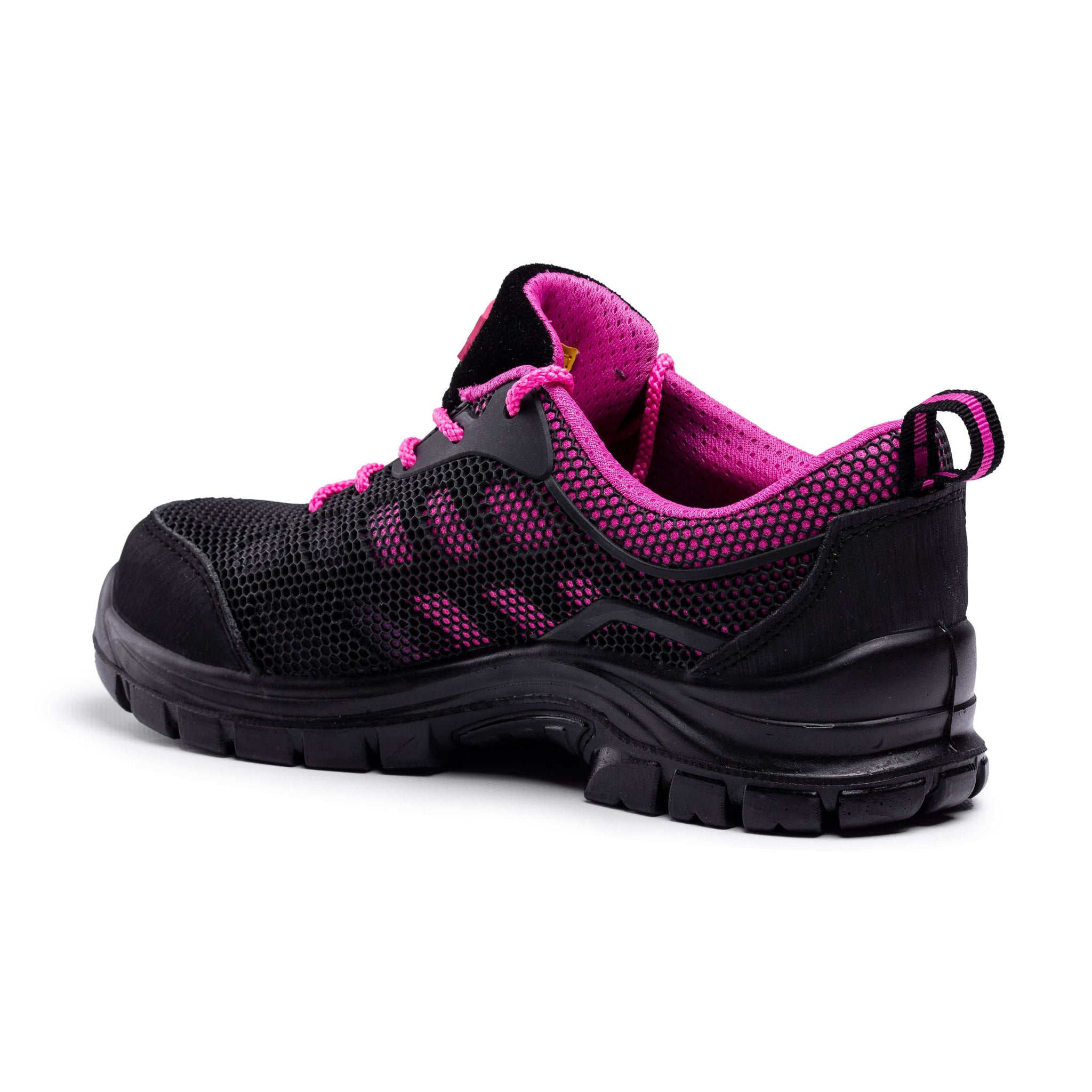 Womens Lightweight Safety Trainers | Composite Toe Cap | Black Hammer