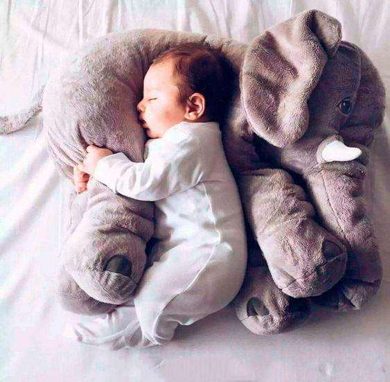 babies sleeping with stuffed animals