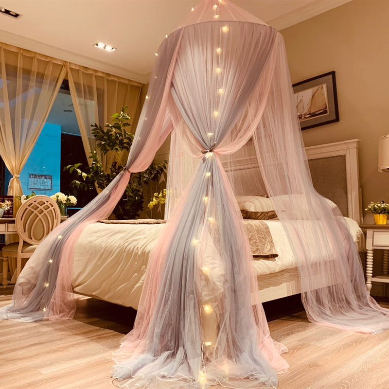 girl bed canopy with lights