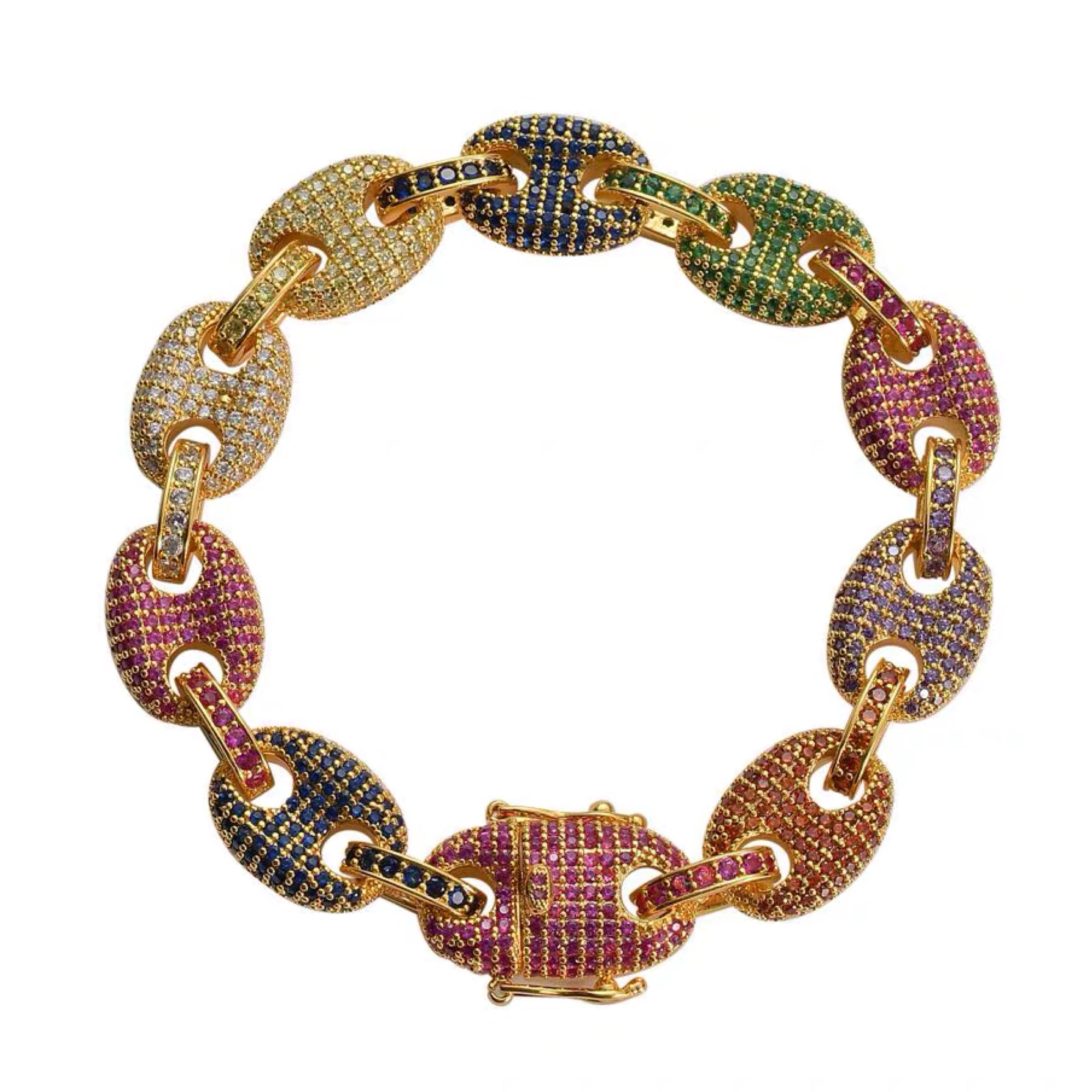 iced gucci link bracelet