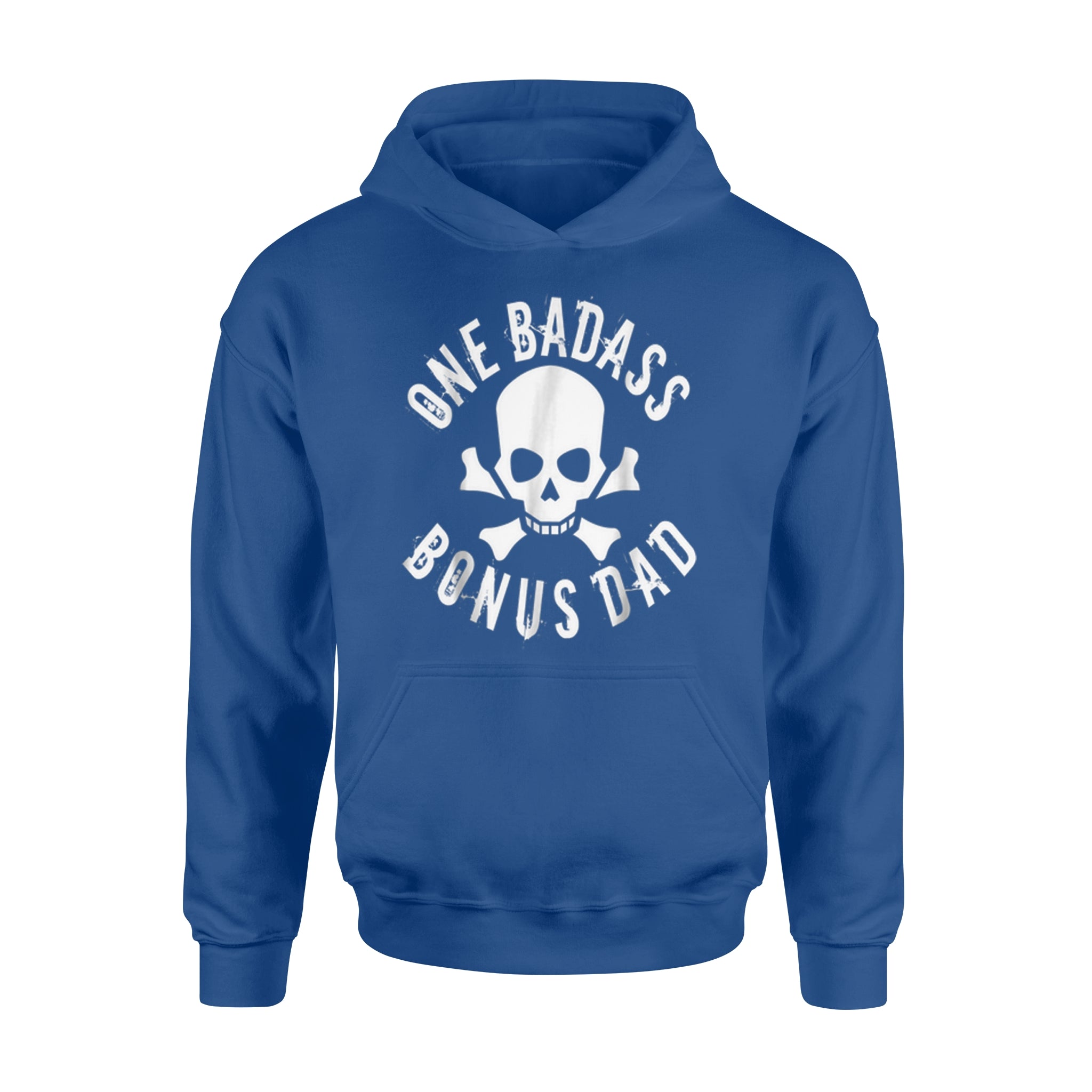 Download One Badass Bonus Step Dad Skull Hoodie - LoveTheWorld Style