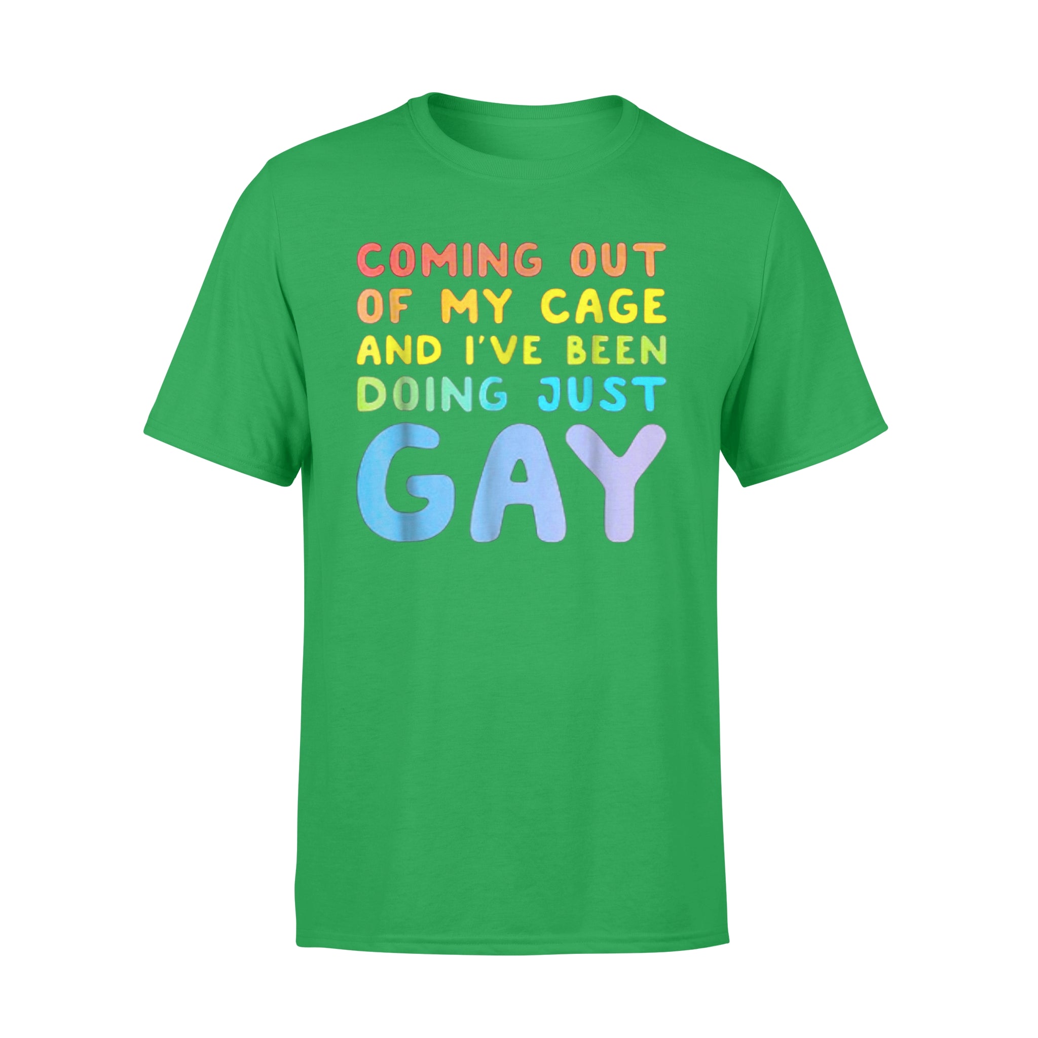 Coming Out Of My Cage Gay Funny T Shirt Lovetheworld Style