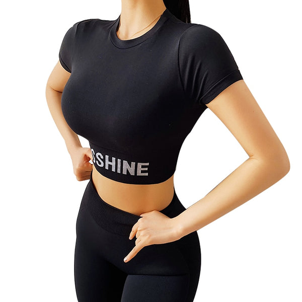 women's workout short sleeve shirts