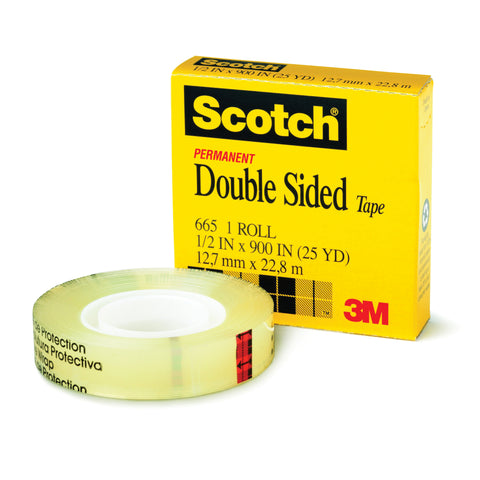 3M Scotch RPK-667-ESF ~ Scotch Double Sided Tape 667-ESF 3/4 in x 11.1 yd  (19 mm x 10.1 m) Walmart Repack 3M RPK-667-ESF