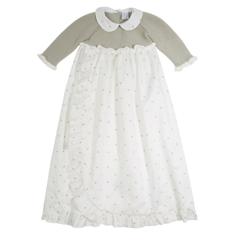 knitted christening gown