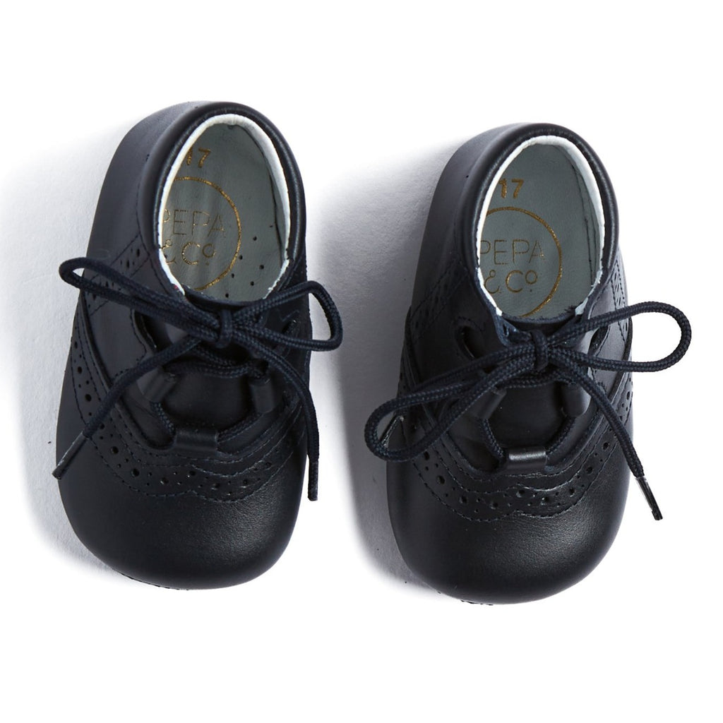 navy pram shoes