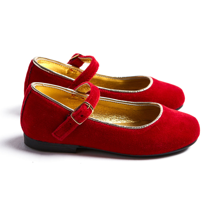 red velvet mary jane shoes