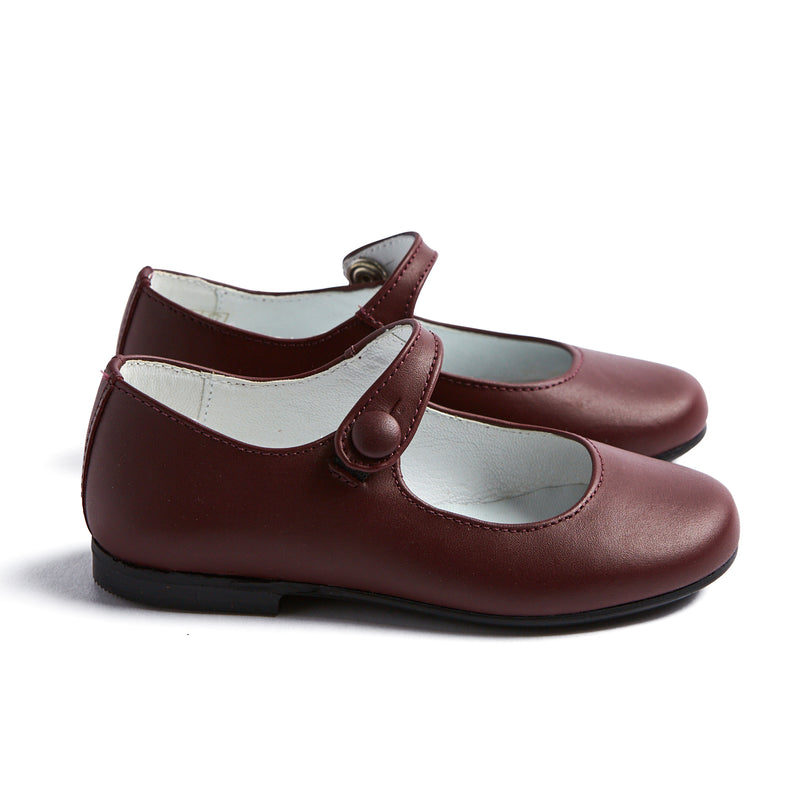 childrens burgundy shoes