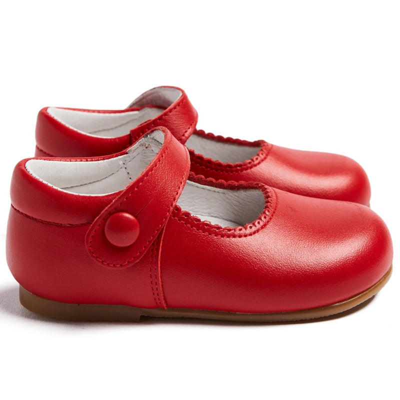 red leather mary jane shoes