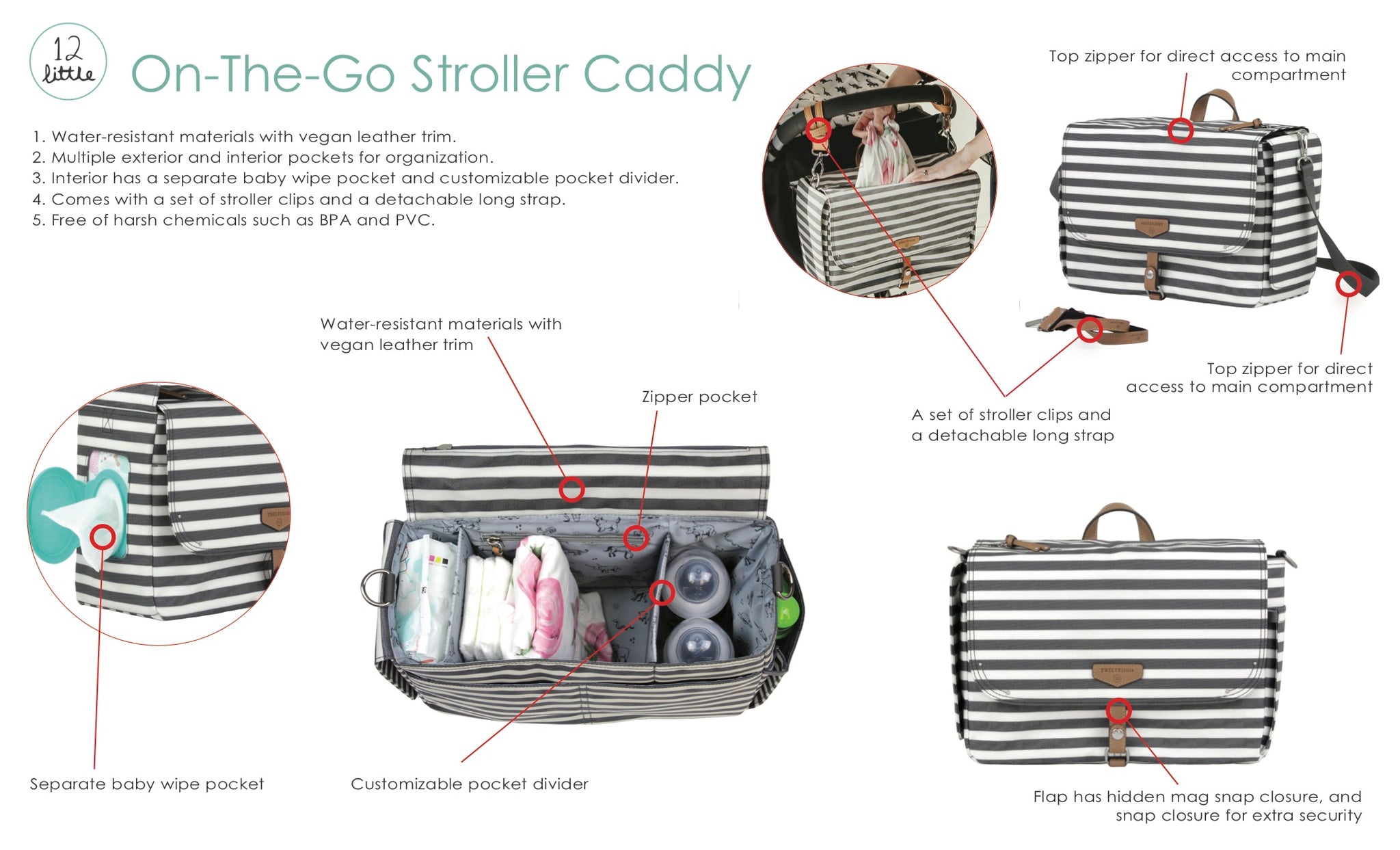 on the go stroller caddy