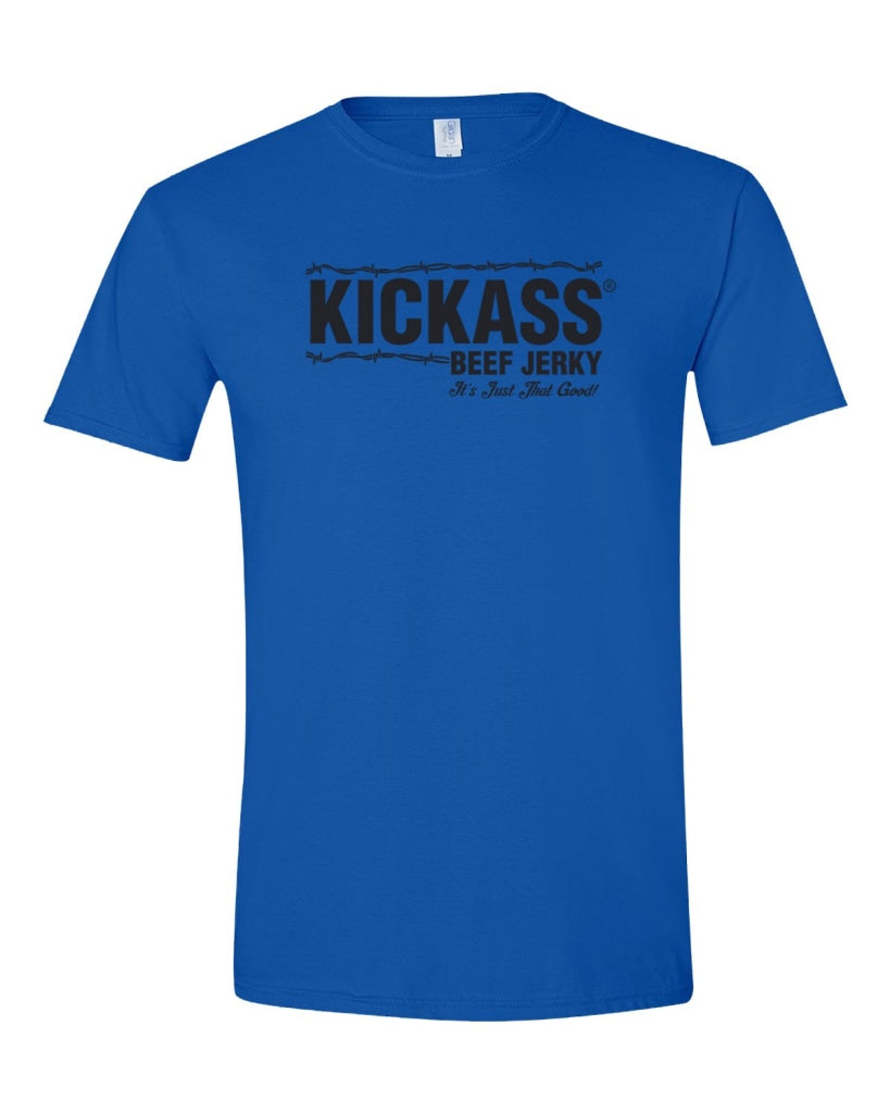 Kickass Royal Blue Tee Shirt - Kickass Snacks product image