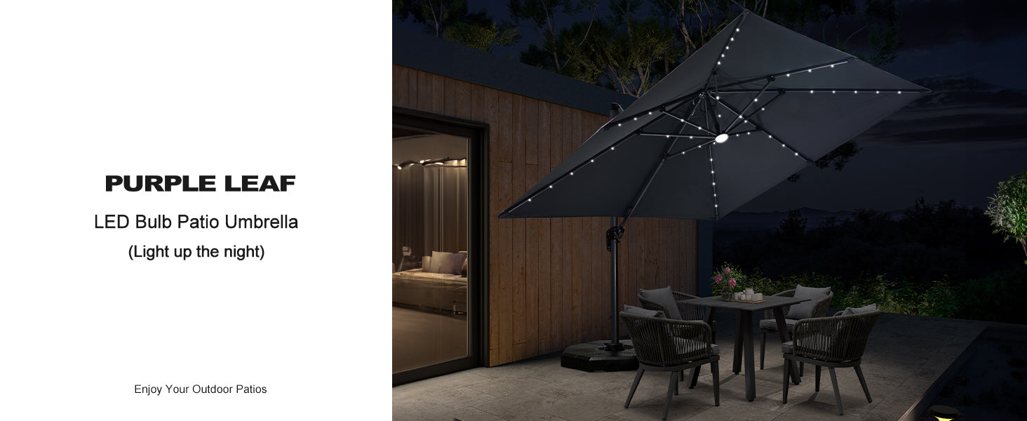 PURPLE-LEAF-LED-Bulb-patio-umbrella-Large-Outdoor-Umbrella-Grey