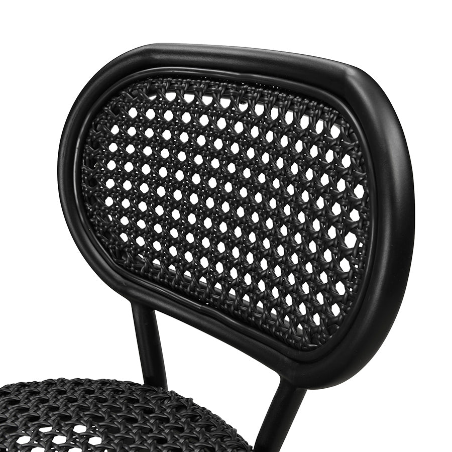 PURPLE LEAF bar stools set of 2 elegant shell-shaped round appearanceRust-resistant aluminum material