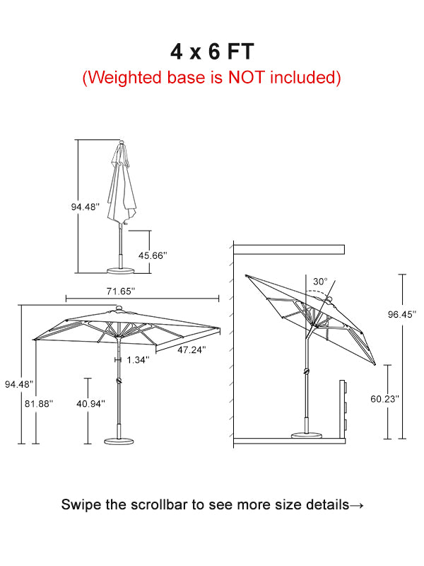 PURPLE-LEAF-Tilt-Table-Patio-Market-Umbrella-Square-Rectangle-moble-4-6
