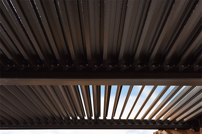 Purple Leaf Louvered Pergola