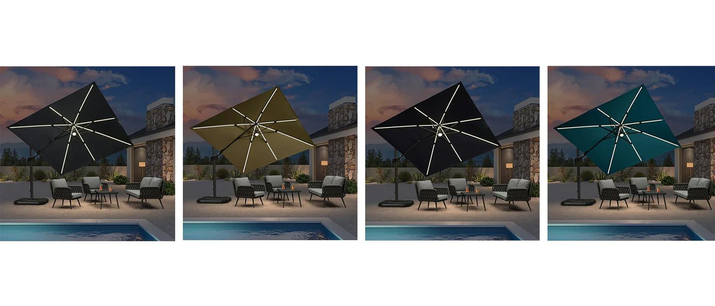 Four colors for this LED light unbrella