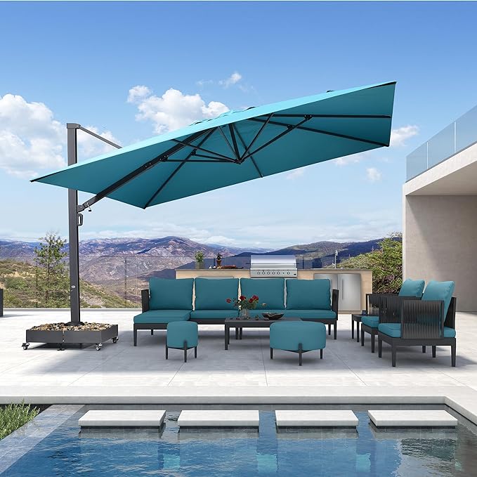 PURPLE LEAF Patio Umbrella Base, ZY01HLRBASE-75 Base Dimension.