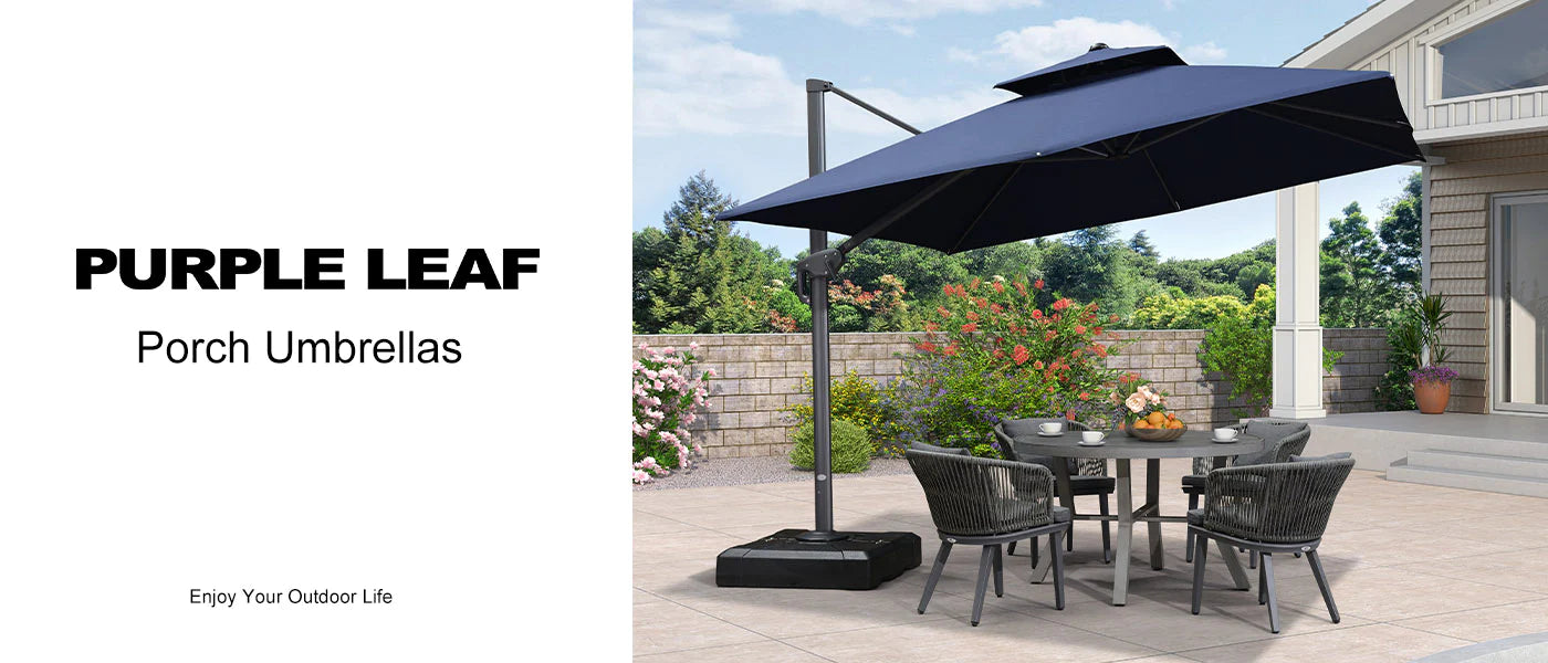 PURPLE LEAF-Patio-Umbrella-with-Base