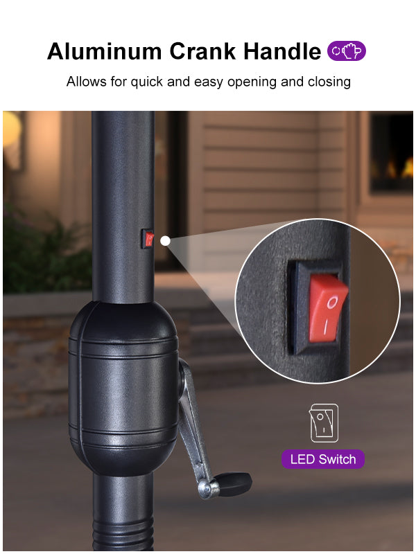 PURPLE-LEAF-Aluminum-Crank-Handle