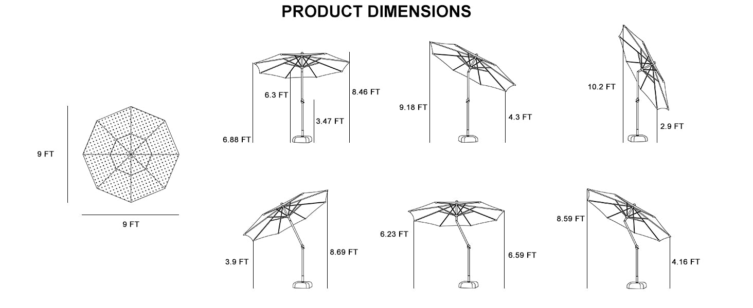patio-umbrella-dimensions-from-multipal-angle