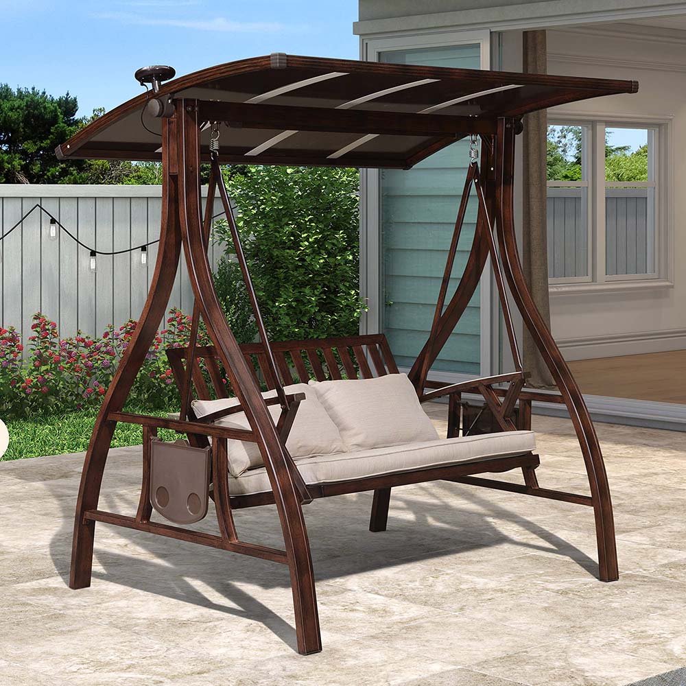 patio swing side table