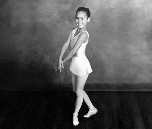 Felicia Palanca at Ballet Class 5 years old