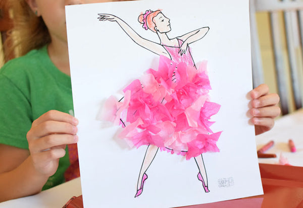 Paper & Glue Ballerina Craft Idea