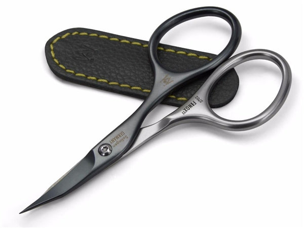  marQus Solingen INOX Titanium self sharpening Nail and Cuticle  Scissors, fine, curved and sharp in handy case Precision Scissors, Nail  Scissors Germany - Pedicure Beauty Grooming Kit for Nail, Eyebrow 