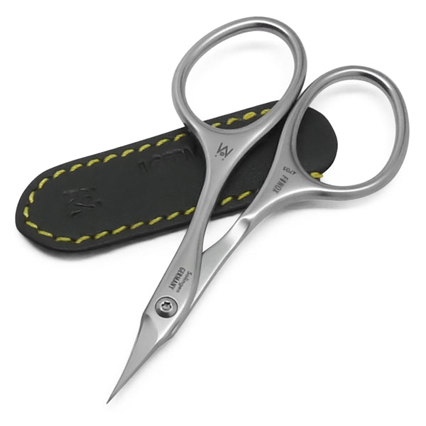 ZIZZLON Cuticle Scissors Extra Fine Curved Blade Extra Slim