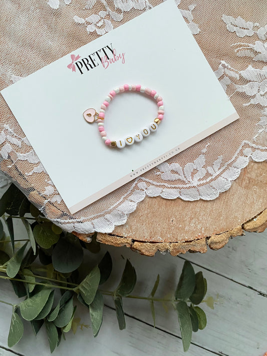 Personalised glass seed bead bracelet – Pretty_baby93