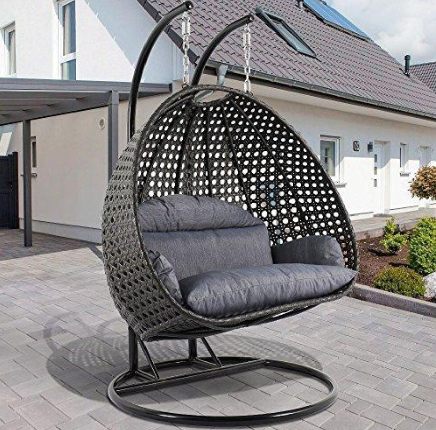 Deluxe Swing Chair Outdoor Furniture Pe Rattan Wicker Hanging