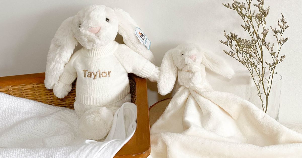 Lovingly Signed Personalized Luxury Jellycat and comforter