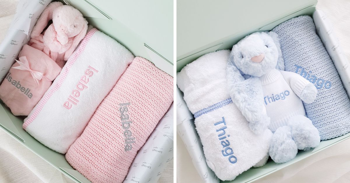 Personalized ready-to-go baby gift sets from lovingly signed Hong Kong