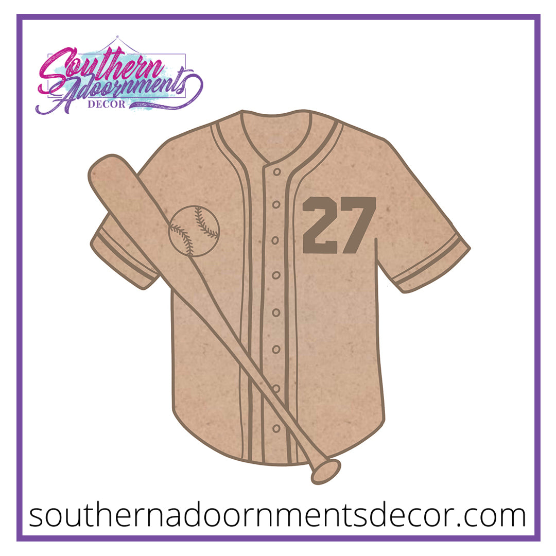 Baseball Jersey Blank – Southern Adoornments Decor