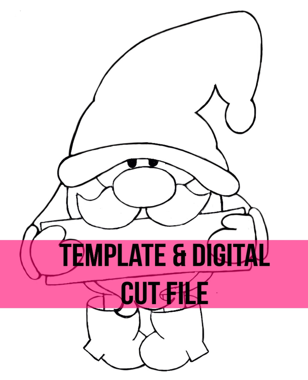 Gnome Template & Digital Cut File