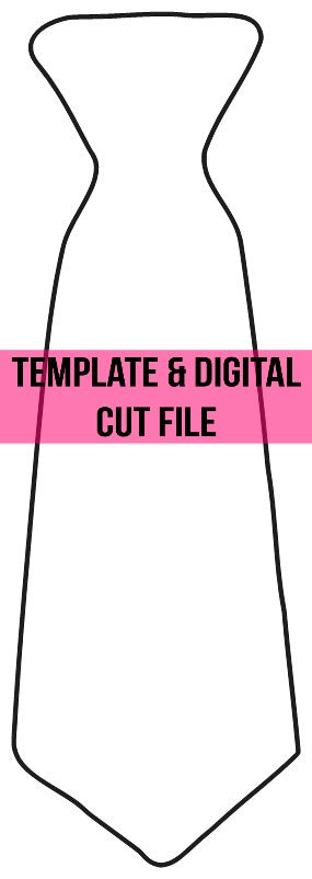 tie template digital cut file southern adoornments decor